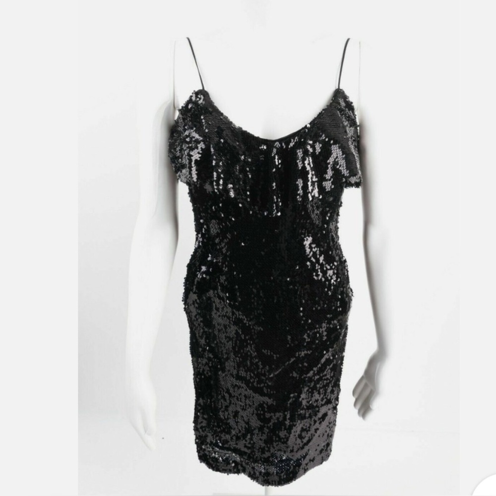 Black Sequin Dress